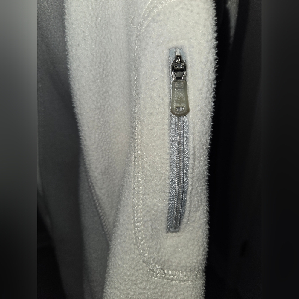 Tek Gear Women's Gray Zip-Up Jacket with Thumbholes - Picture 5 of 8